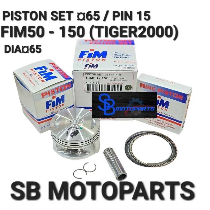 PISTON KIT FIM OS 50 100 150 200 TIGER 2000 BEST QUALITY ORIGINAL