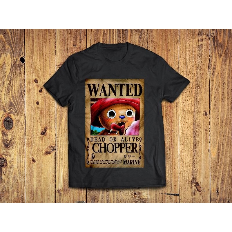 T-Shirt Wanted Poster Chopper Anime One Piece