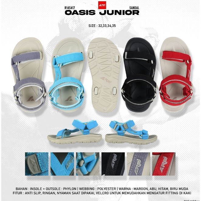 Rei Sandal Palang Junior Oasis  Arei Outdoorgear Sandal Palang Anak