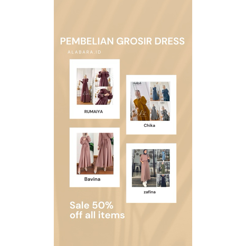 PEMBELIAN KHUSUS GROSIR DRESS CRINGKLE AIR FLOW
