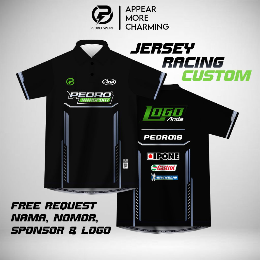Jersey Full Printing Jersey Racing Jersey Custom Racing Jersey Polo Polo Racing Kode Jersey RacingTe