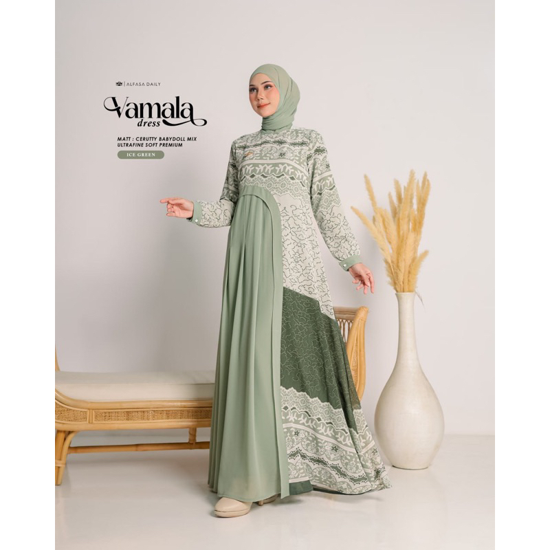 VAMALA DRESS, dress alfasa Daily, dress motif, alfasa daily