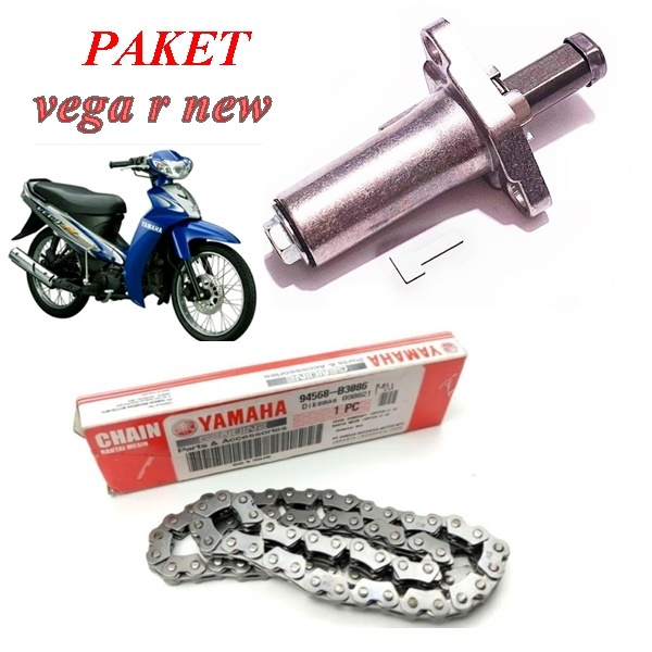 Rantai Keteng Vega R New Jupiter Z Lama Panjang Plus Tensioner 5TP Tonjokan keteng