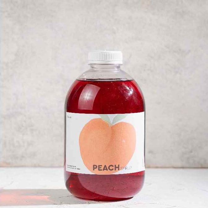 

1 L / Liter Peach Syrup - Sirup Perisa Rasa Buah Persik Premium Navva