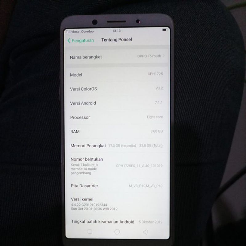 OPPO F5 RAM 3/32 GB SECOND MULUS NORMAL LCD ASLI DI JAMIN