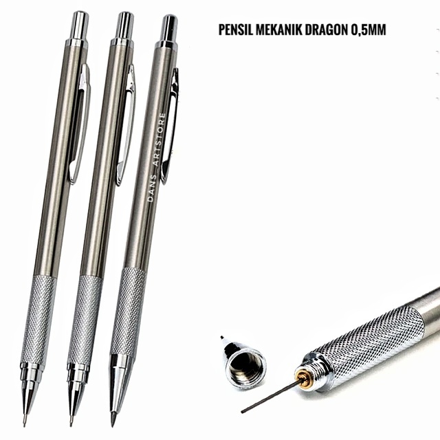 

Pensil Mekanik 0,5mm - Mechanical Pencil Metal
