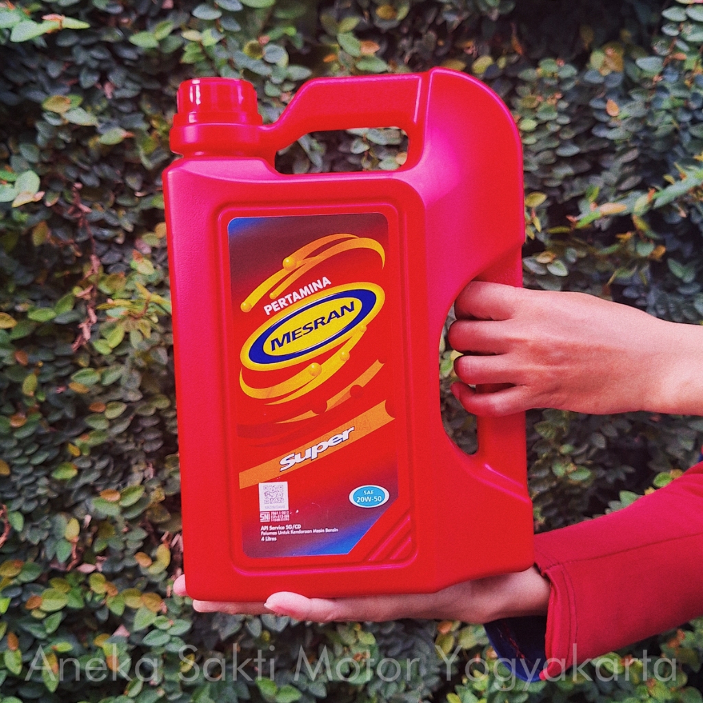 Oli Mesin Mesran Super 4L 20W-50 pertamina 4 liter