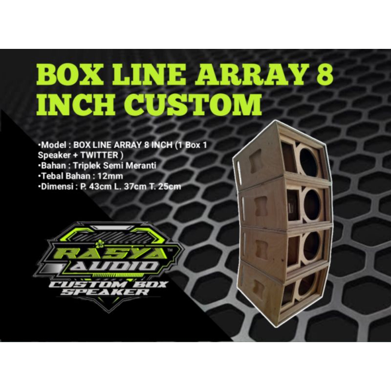 BOX LINE ARRAY 8 INCH CUSTOM | BOX MIDLE 8 INCH SINGLE