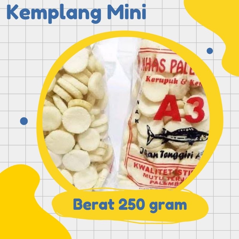 

Kemplang Mini Berat 250 gr, Kemplang Palembang, Kemplang Ikan