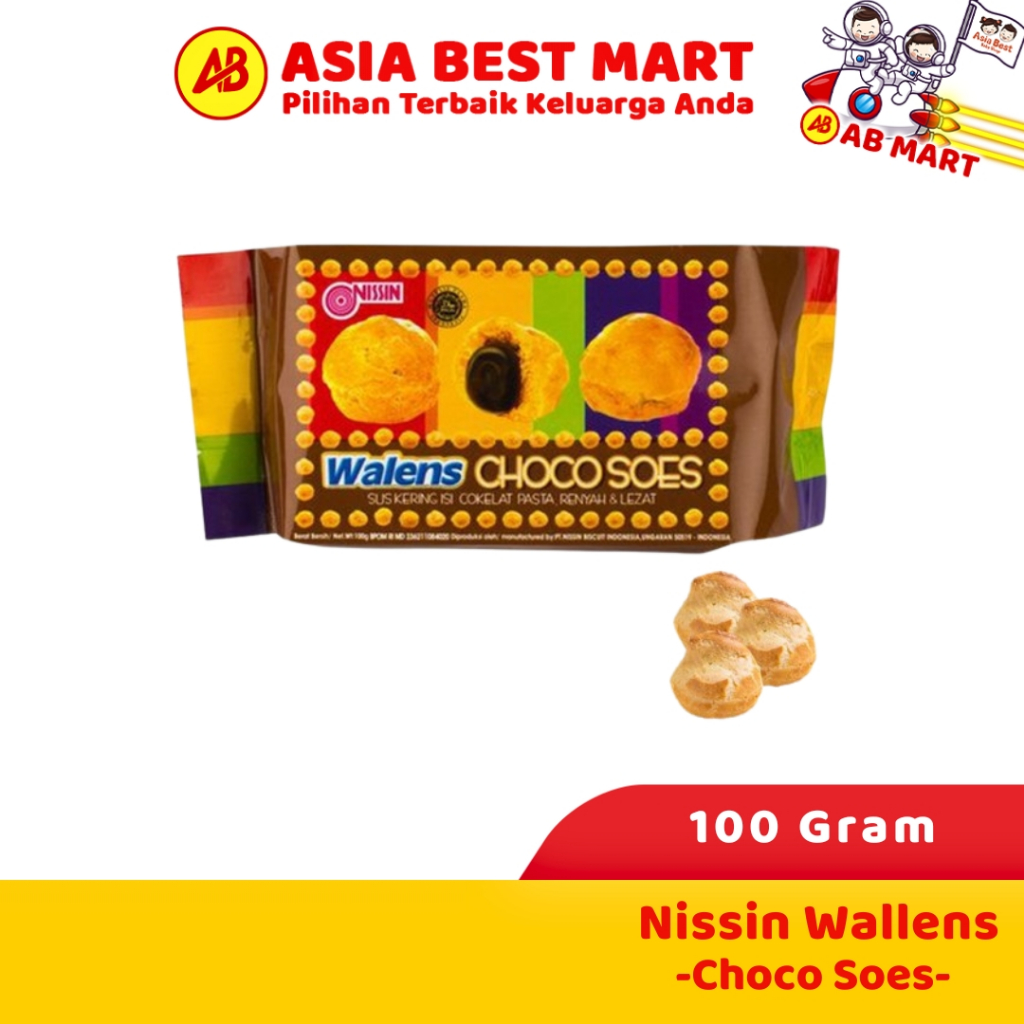 

Nissin Wallens Choco Soes 100 Gr Snack Cemilan Cokelat