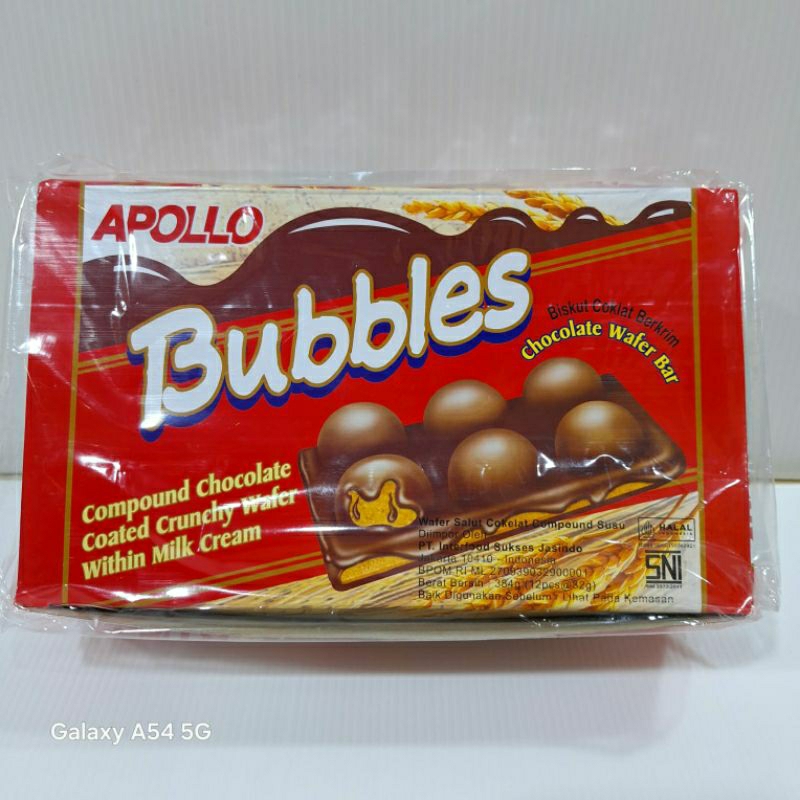 

APOLLO BUBBLES coklat wafer bar (384gram)