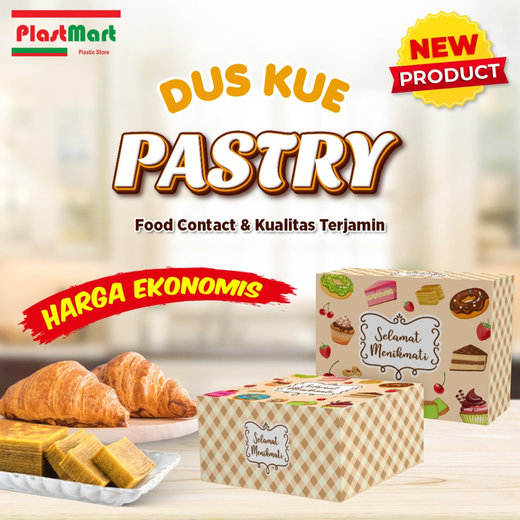 

Dus Kue Motif Pastry 12 X 16 cm / Dus Tebal