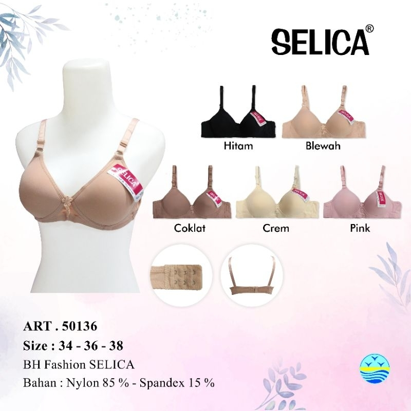 Bra Selica Tanpa Kawat Cup Kecil BH 50136