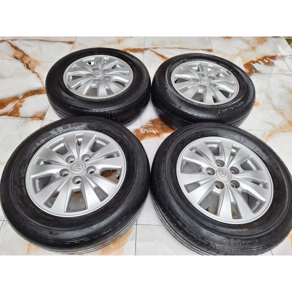 VELG MOBIL SECOND BERKUALITAS OEM ORIGINAL INNOVA RING 15 PCD 5X114,3 MASUK UNTUK ERTIGA GRANDMAX TA