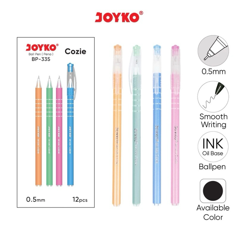 

Ball Pen Joyko BP-335 Cozie 1 Box 12 pcs
