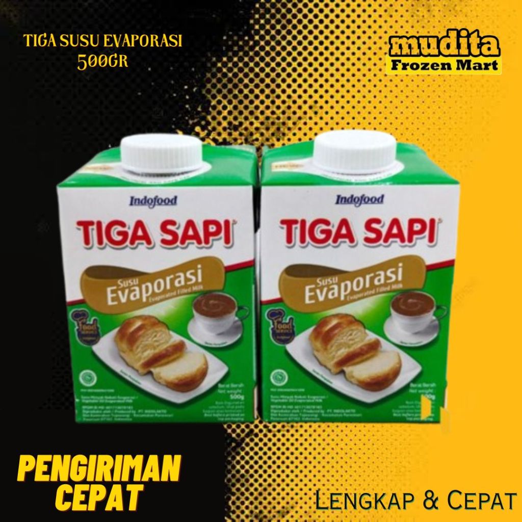 

Tiga Sapi Evaporasi 500gr/Susu Evaporasi/Evaporated milk