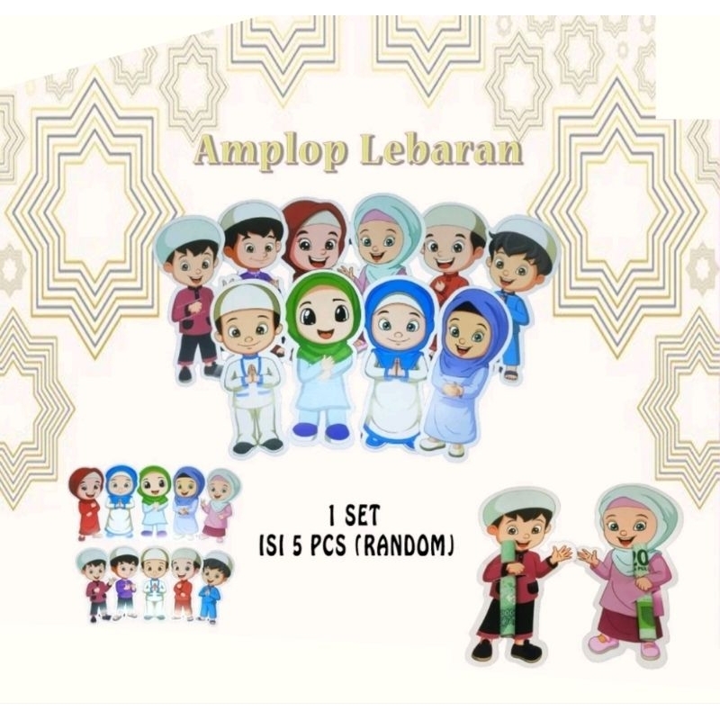 

Amplop Lebaran Peluk isi 5 Pcs Karakter 3D Gemoy Dan Lucu Random Angpao THR Uang Selip Angpau Hari Raya Idul Fitri