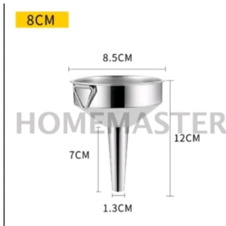 Corong Stainless Steel 8cm Corong Minyak Sayur / Corong Dapur / Corong Minuman