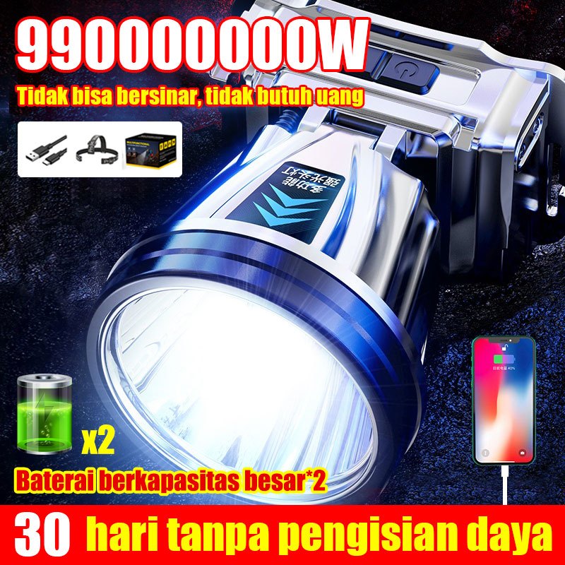 30 HARI TANPA PENGISIAN DAYALAMPU SOROT KEPALA SENTER SUPER TERANG KEPALA SENTER KEPALA SUPER TERANG