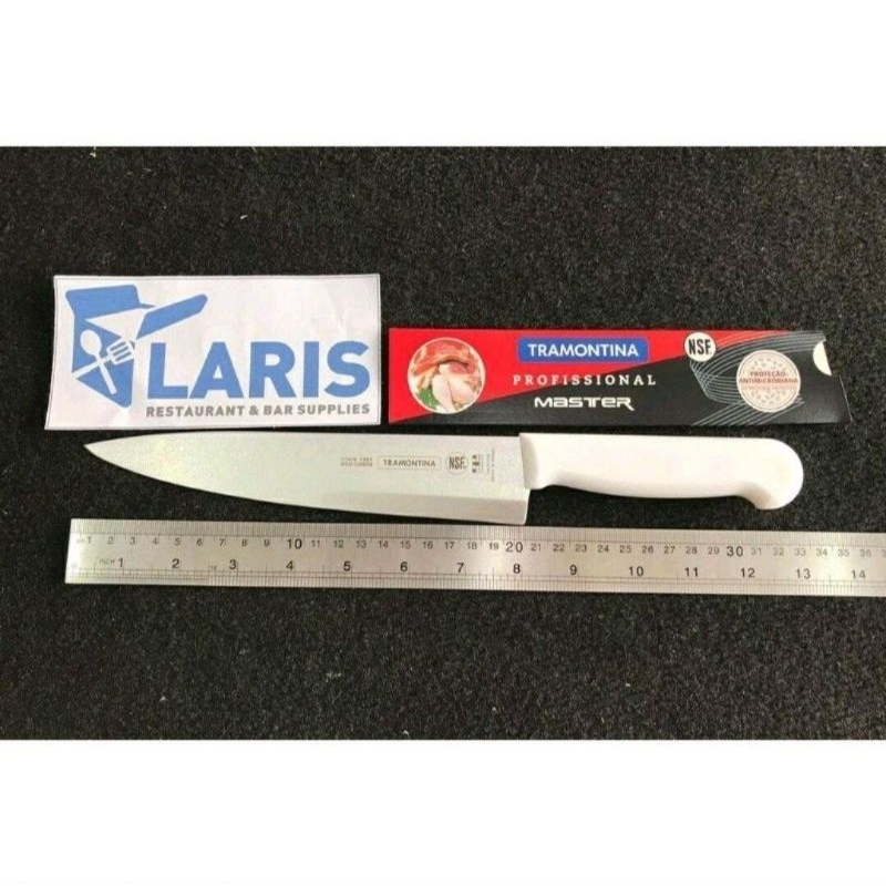 Pisau Chef Tramontina 8 inci Pisau Dapur Daging Ori Brazil Anti Karat