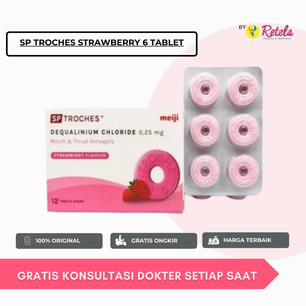 

SP TROCHES STRAWBERRY 1 BLISTER 6 TABLET