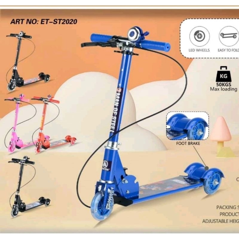 SCOOTER EXOTIC ST-2020 / Skuter Anak Lampu