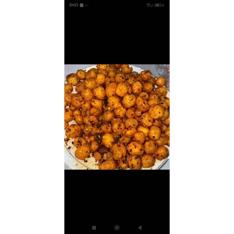 

kerupuk Cimol kering daun jeruk