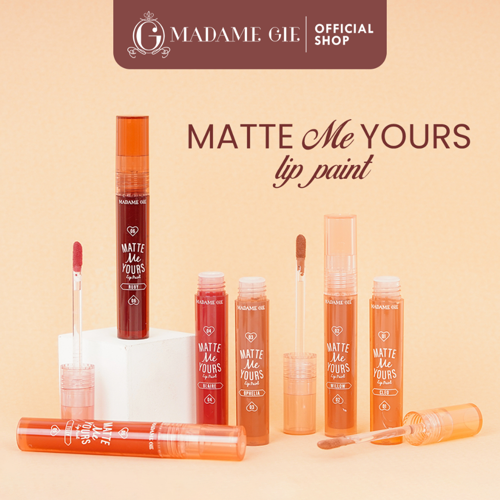 MADAME GIE Matte Me Yours Lip Paint - MadameGie Make Up Lipstik