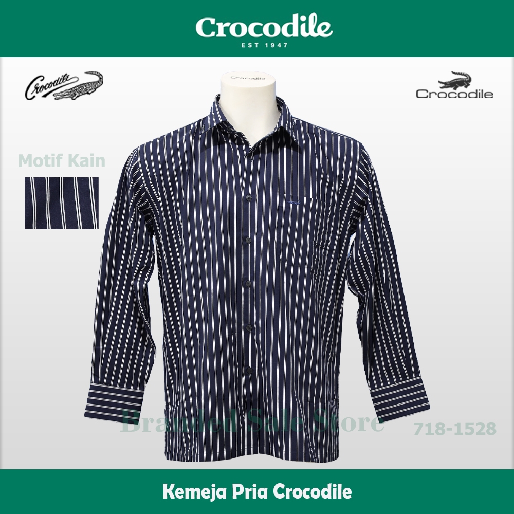 Kemeja Pria Lengan Panjang / Baju Lengan Panjang Crocodile 718-1528