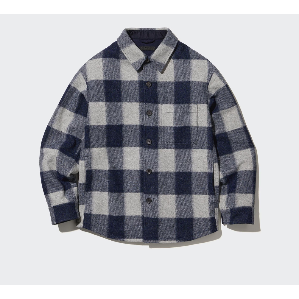 Jaket Flannel Kemeja Luaran Uniqlo Overshirt