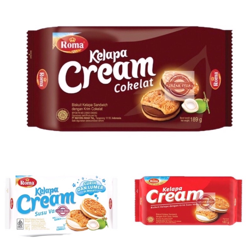 

mayora roma kelapa cream cokelat fampack / roma cream kelapa fampack / biskuit roma terlaris