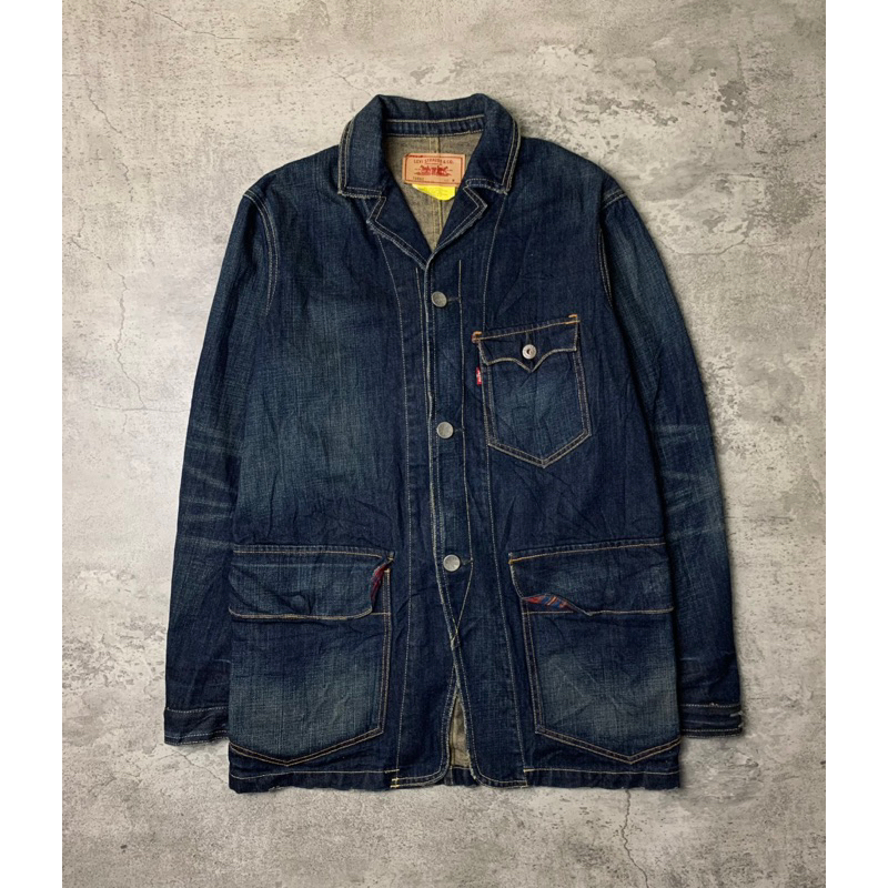 Denim Sack Coat Work Jacket 70802 Levis Vintage