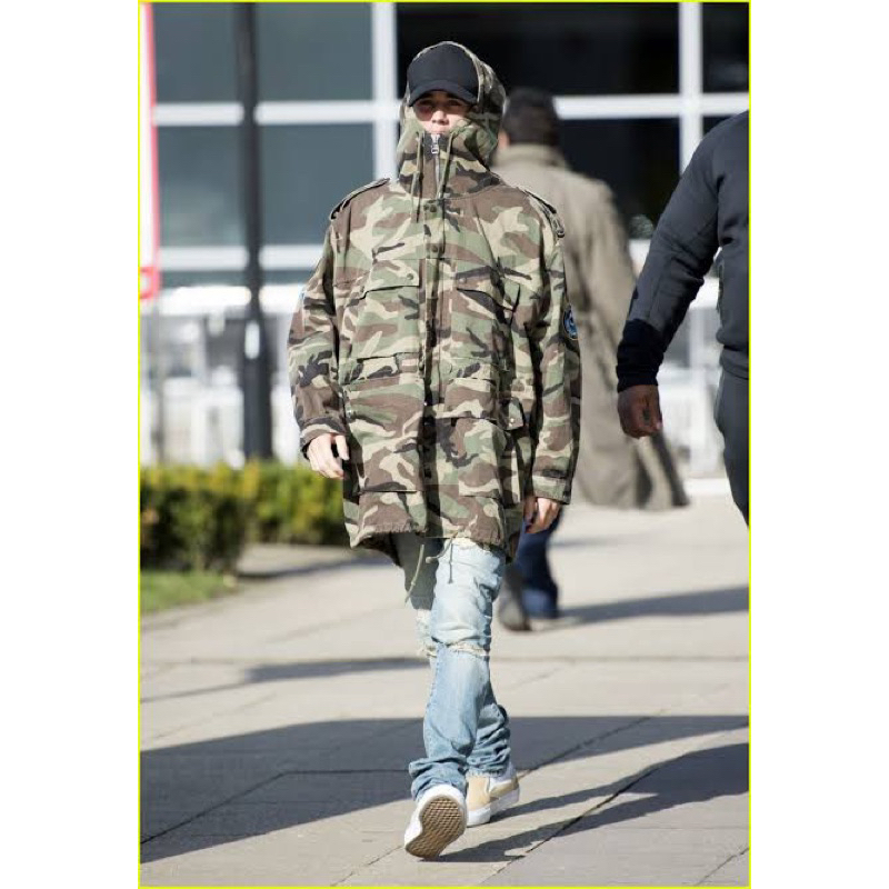 saint laurent army oversized parka jacket