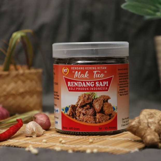 

PIE456 MEGA ALE Rendang Padang Rendang Mak Tuo Rendang Sapi Kering Hitam Maktuo Otentik Rendang Padang