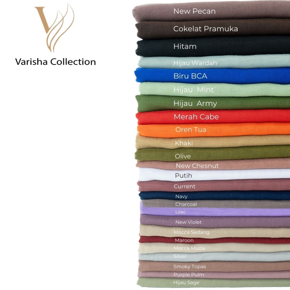 Klik Pesan VARISHA Kerudung Segiempat Paris Polos VARISHA CollectionCOD