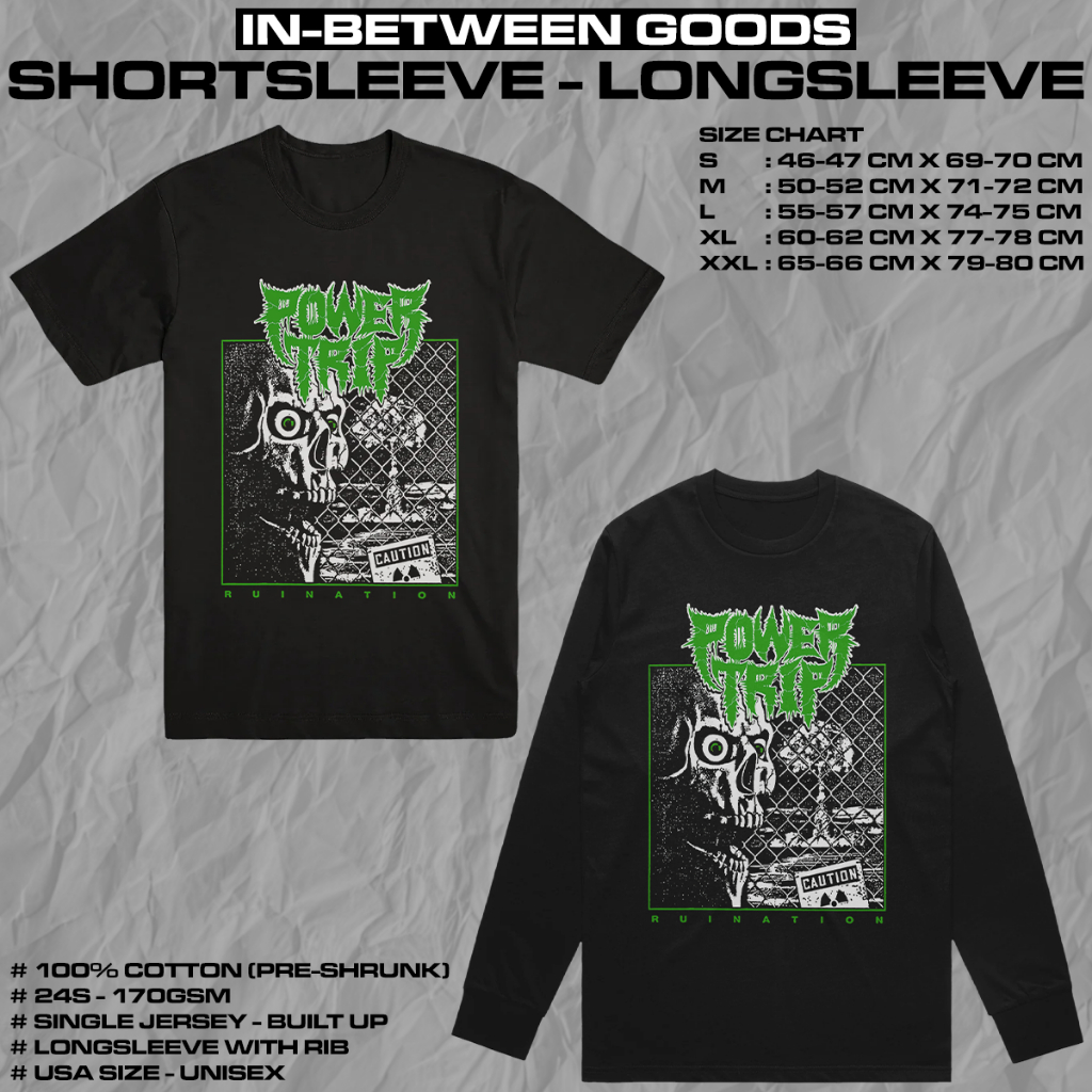 POWER TRIP - RUINATION | T-SHIRT | LONGSLEEVE | BAND MERCH