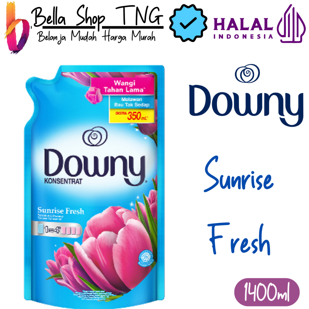 Downy Cairan Pelembut & Pewangi Pakaian Sunrise Fresh 1.4 Liter