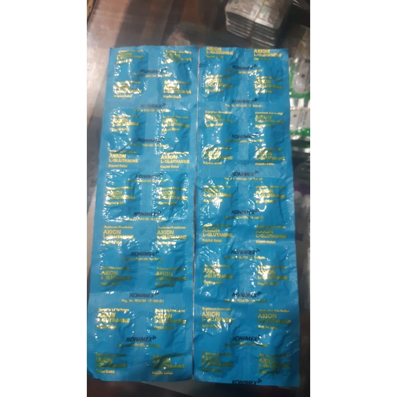AXION L GLUTAMINE asam amino lembaran isi 10 tablet