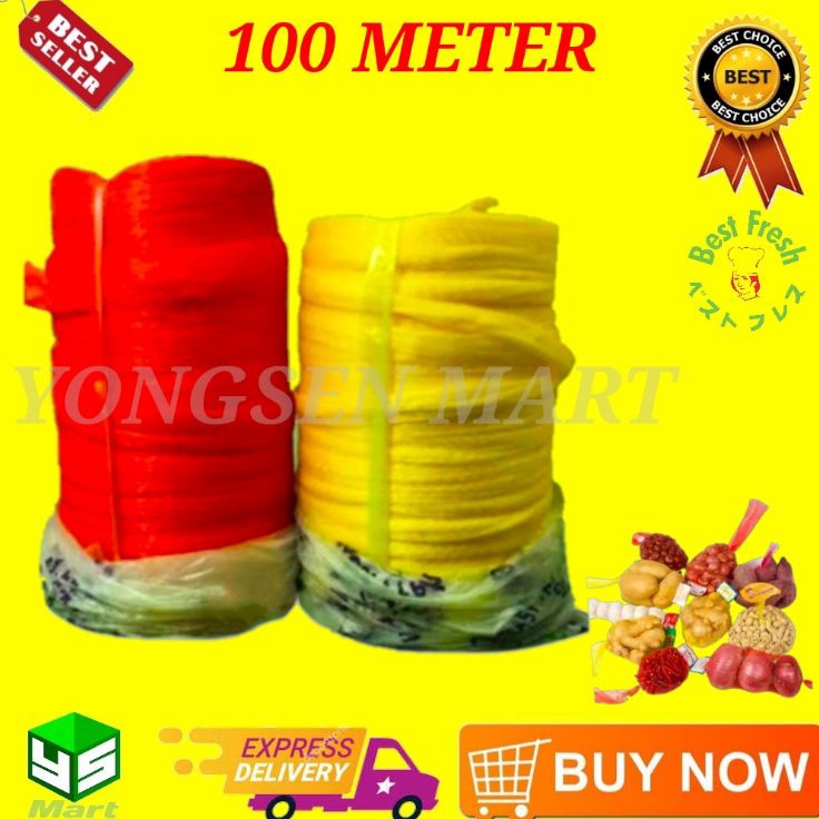 Terlaris Polynet roll 1 meter 1m 1 m  waring  rambang  jaring buah  jaring salak