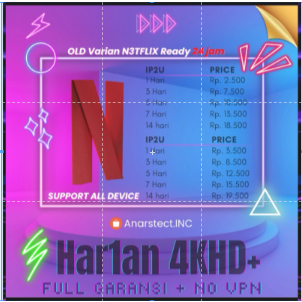 NETFLIX HARIAN PЯΣMIЦM 1X 24JAM 𝑯𝑫𝑹 𝑷𝑳𝑬𝑺 NOVPN PENUHGRANSI