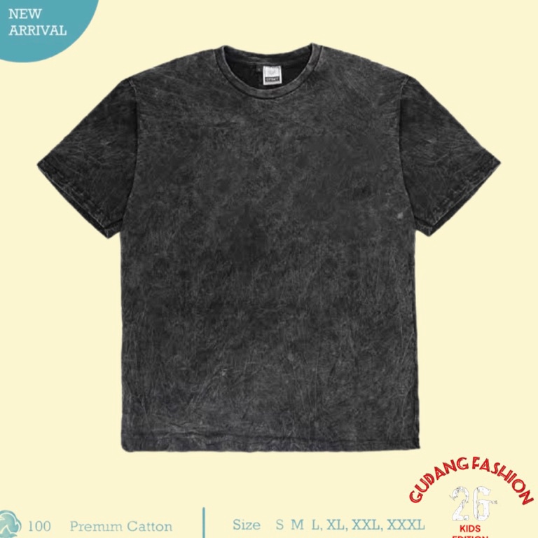 Top Design KAOS WASHING ANAK  KAOS SANASH ANAK  KAOS POLOS WASHING HITAM  KAOS STONEWASH  KAOS WASHI