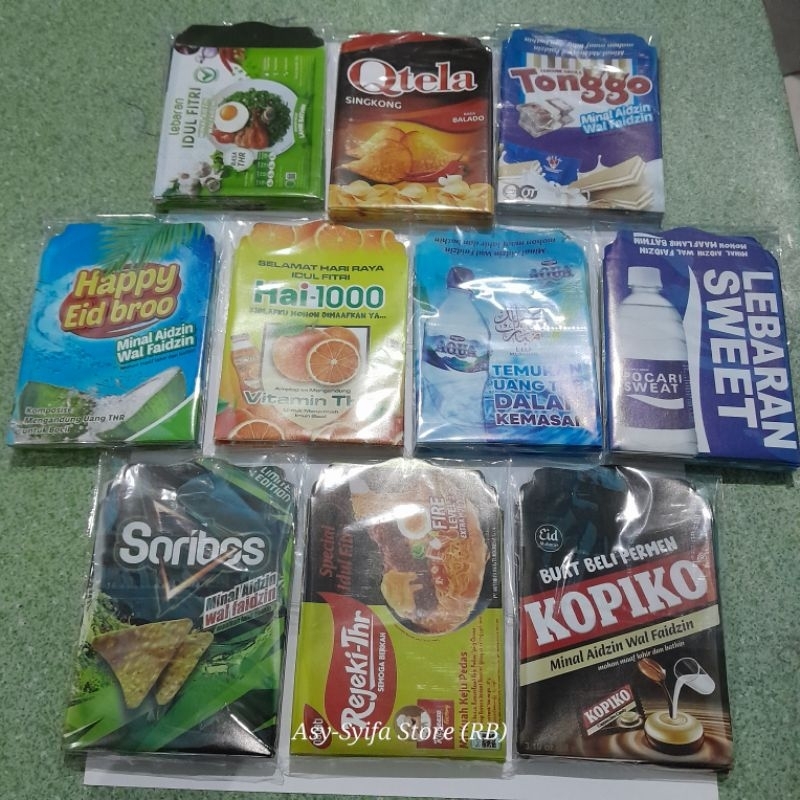

AMPLOP LEBARAN MOTIF SNACK | AMPLOP THR LEBARAN IDUL FITRI MEDIUM MURAH isi 10 lembar