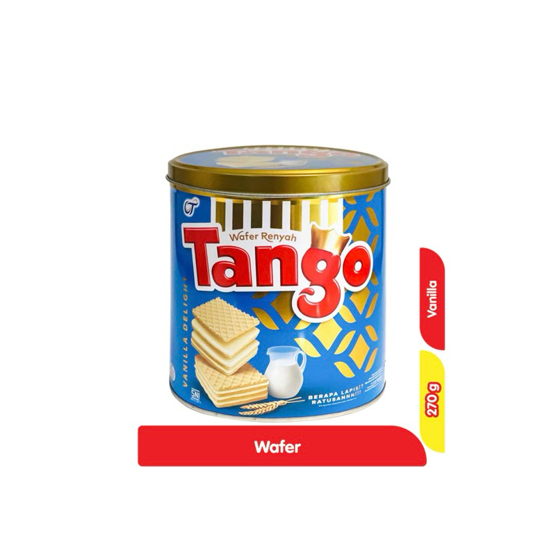 

Tango wafer vanilla milk kaleng 270 g