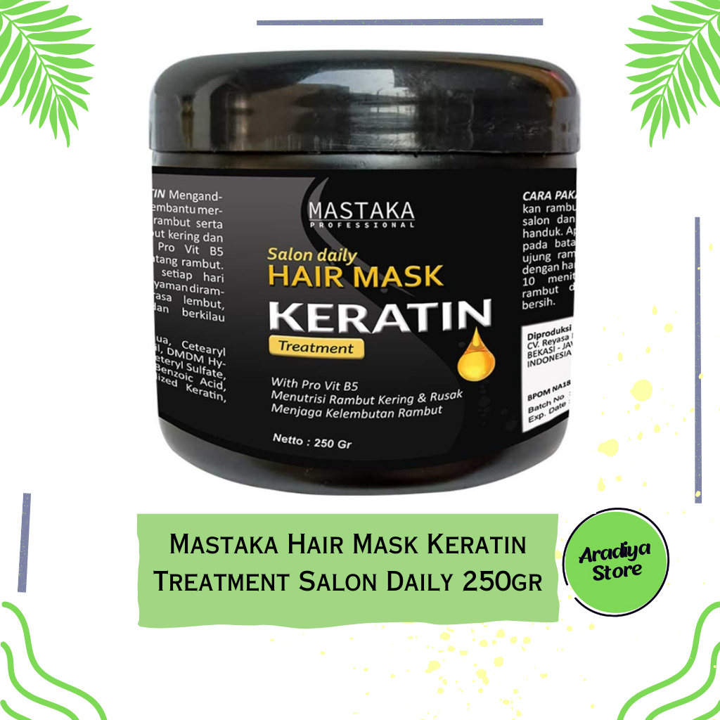 Mastaka Hair Mask Keratin Treatment Salon Daily 250gr