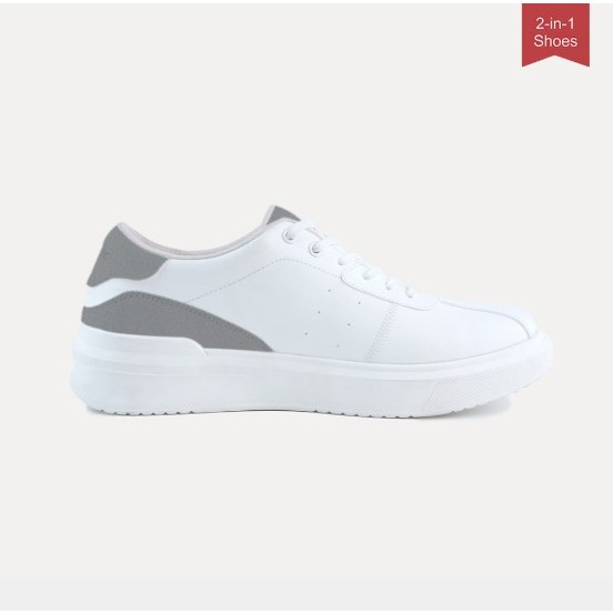 Sepatu Sneakon 2in1 Ultra WhiteGrey - Men