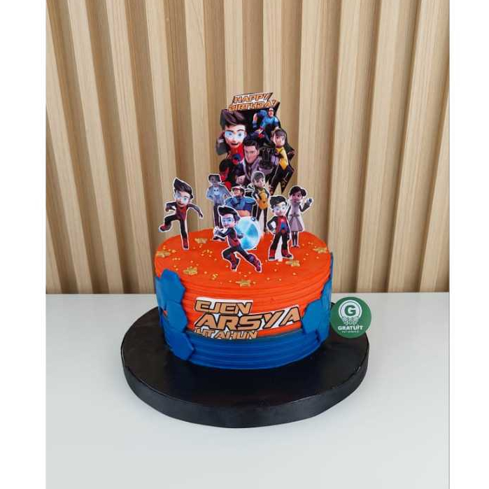 

CAKE TEMA EJEN ALI UK 15CM / KUE ULANG TAHUN CUSTOME