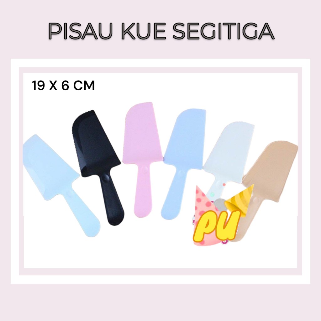 Pisau Kue Ulang Tahun Tebal Segitiga / Triangle Cake Tray