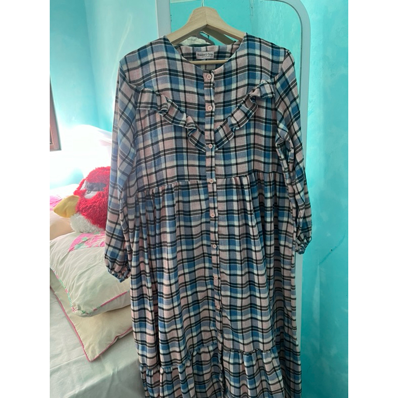 Haidee Orlin Hayya Plaid Blue Pink