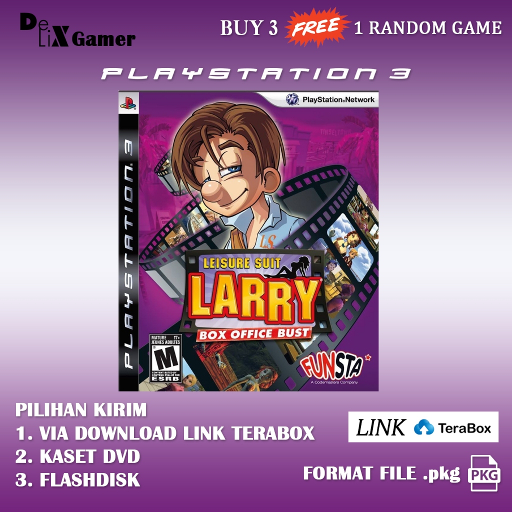 LEISURE SUIT LARRY BOX OFFICE BUST PS3 PS 3 Playstation 3 PKG