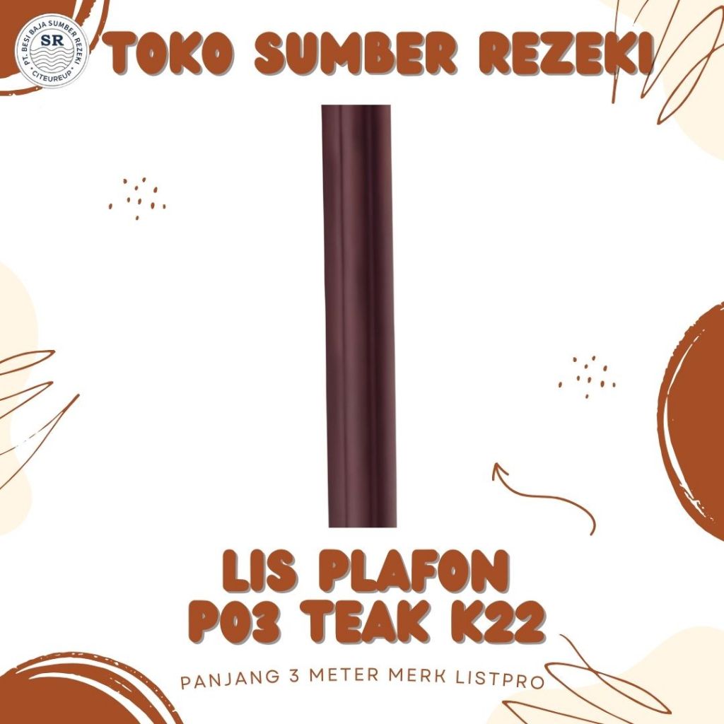 LIS PLAFON / LIS PLAFON K22 (P03) TEAK / LIS PLAFON LISTPRO